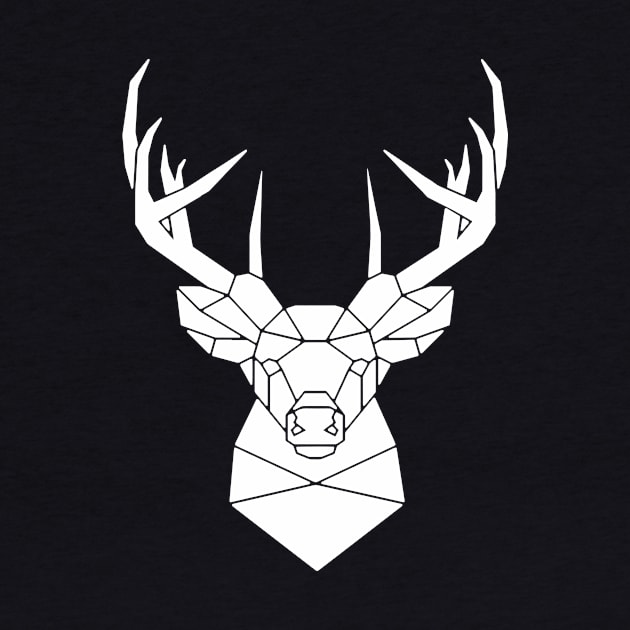 Geometric Deer by MaiKStore